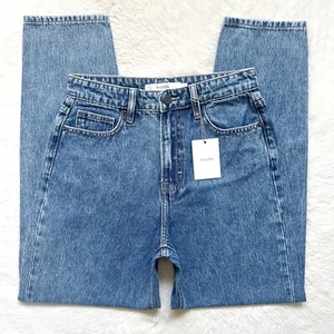 NWT HIDDEN Zoey Tapered Mom High Rise Ankle Crop Acid Wash Jeans Womens Size 26 - Picture 1 of 12