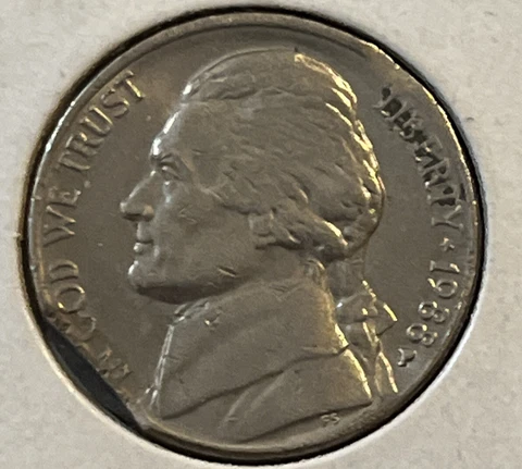 1988 P 5C ERROR CLIPPED PLANCHET JEFFERSON NICKEL Cover