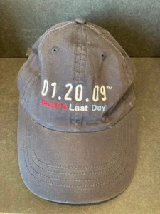 (George) Bush’s Last Day 01 09 2009 Baseball Cap Hat Adj. Men’s Size Cotton - Imagen 1 de 3