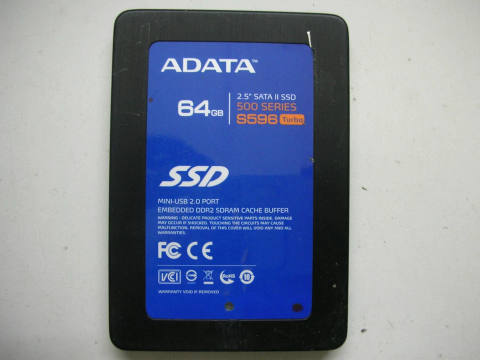 Adata S596 Turbo SSD 64GB 2.5" SATA - Image 1 of 1