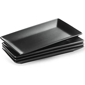 Ceramic Serving Platters Set Of 4 Rectangular Serving Platters And Trays For Foo - Picture 1 of 9