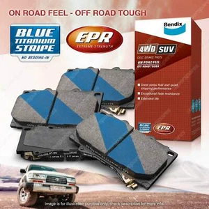 4pcs Bendix Rear 4WD Brake Pads for Mitsubishi Pajero NM NP NS NT NW - Picture 1 of 2