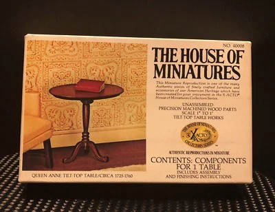 Mesa inclinable X-Acto The House of Miniatures Queen Anne #40008 NUEVA EN CAJA Foto 1 de 4