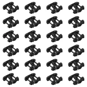 24pcs HO Scale 1:87 Roller Bearing Truck Bogies 4-Springs 33" Plastic Wheel - Picture 1 of 5