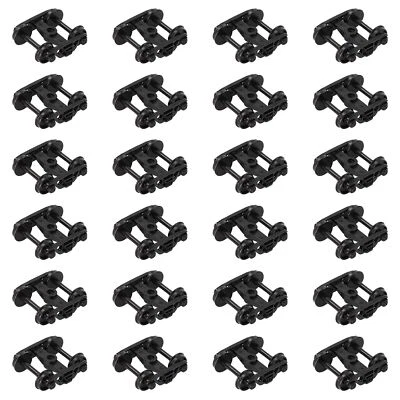 24pcs HO Scale 1:87 Roller Bearing Truck Bogies 4-Springs 33" Plastic Wheel - Image 1 of 4