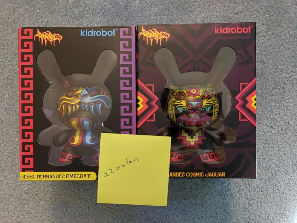 Kidrobot 2018 Dunny 5 pulgadas lote de 2 Cosmic Jaguar Dunny” y Omecoarl nuevo en caja exclusivo Foto 1 de 1