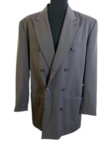 Mens Vintage 80s Gray Blazer by Marithe Francois Girbaud | Double-breasted suit - Picture 1 of 11
