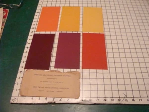 v early PRANG'S STANDARD COLORED PAPERS in envelope, SUCH NICE COLOR 6 in all - Picture 1 of 6