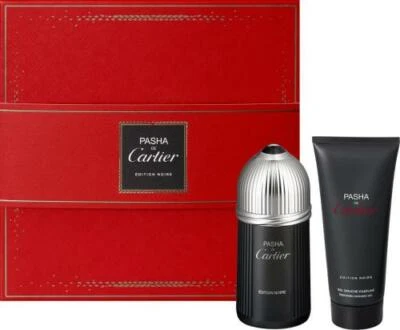  JUEGO DE 2 PIEZAS PASHA DE CARTIER EDITION NOIR: 5 OZ EDT SP + GEL DE DUCHA 3.3 RARO Foto 1 de 3