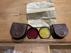 Leather Lens Filter Cases (2) - Picture 1 of 6