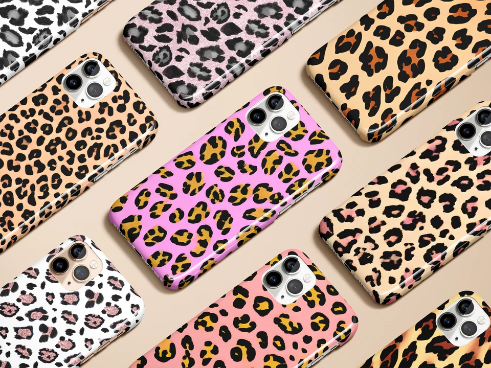 豹纹猎豹动物印花圆点超薄防震坚固手机壳 — 第 1/4 张图片