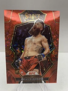 2023 Panini Select UFC Bryan Barberena RC Premier Level Red Disco Prizm /99 #140 - Picture 1 of 2