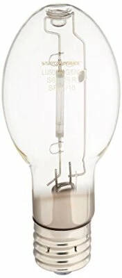 Satco S1929 2100K Clear 50-Watt Mogul Base ET23.5 High Pressure Sodium Lamp - Image 1 of 3