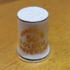 50th Anniversary Bone China Thimble Collectibles Gift Antique Vintage Fine China