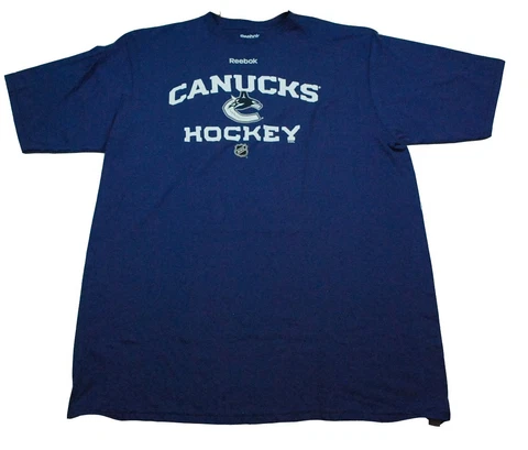 Vancouver Canucks Reebok Locker Room Team Logo NHL Hockey T Shirt Cover
