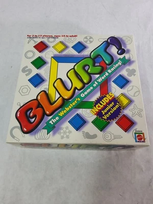 Blurt! The Webster's Game Of Word Racing By Mattel Games 3 To 10 Players Ages... - Image 1 of 4