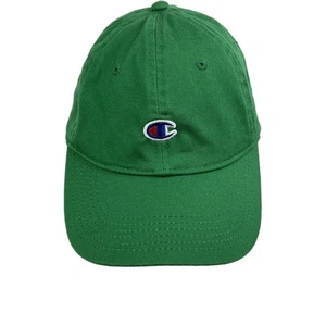 Champion Ball Cap Unisex Adults One Size Green Brand Logo Strapback Hat - Picture 1 of 7