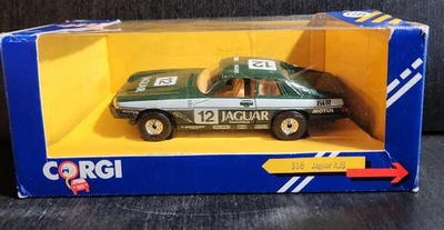 CORGI TOYS 318 JAGUAR XJS RALLY CAR GREEN DIECAST VINTAGE 1984 IN ORIGINAL BOX - Image 1 of 4
