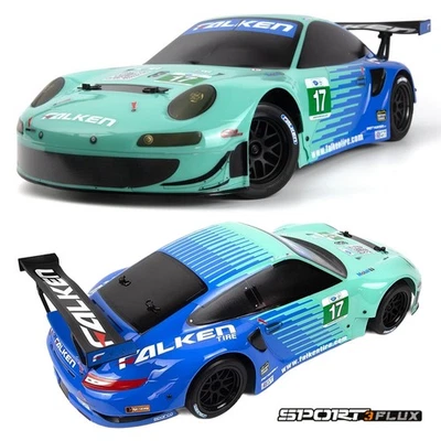 Coche deportivo eléctrico HPI Racing 160781 1/10 3 Porsche 911 GT3 4x4 RSR Falken Flux Foto 1 de 4