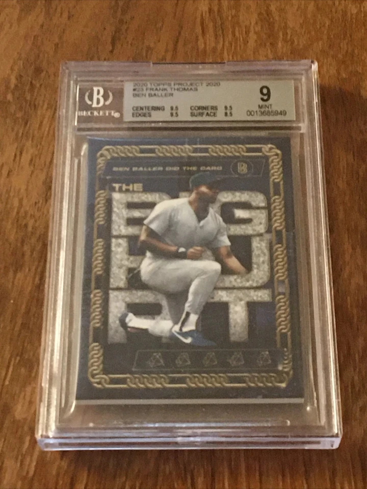 Frank Thomas BGS 9 MINT Project 2020 Ben Baller Topps Chicago White Sox HOF SP - Image 1 of 1