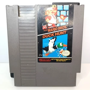 Nintendo NES Super Mario Bros. & Duck Hunt Vintage 1985 Video Game with Slipcase - Picture 1 of 5