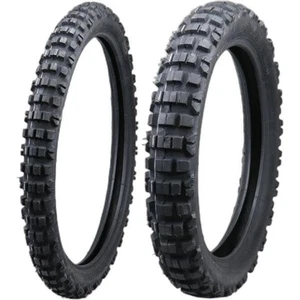 TYRE PAIR VEE RUBBER 90/90-21 54R + 120/80-18 62P VRM-122 - Picture 1 of 6