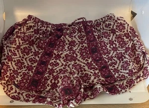 Brandy Melville Aztec Pink White Shorts One Size Summer Boho - Picture 1 of 6