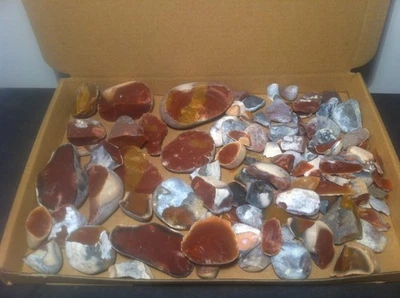 650g Roter Feuerstein Helgoland Rohsteine Mineral Mineraliensammlung Flint Silex - Bild 1 von 4