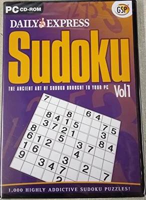 Sudoku vol 1 1,000 highly addictive puzzles PC cd rom - Game  CSVG The Cheap - Image 1 of 2
