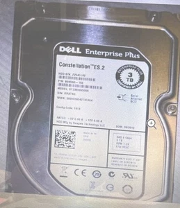 Dell 0KK92 3TB SAS 7.2K 6G LFF 3.5" HDD Hard Drive ST33000650SS 00KK92 W/O TRAY  - Picture 1 of 1