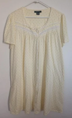 CAMISÓN MUJER EARTH ANGELS FRENTE A PRESIÓN AMARILLO VERDE FLORAL BOLSILLOS LATERALES XXL Foto 1 de 4