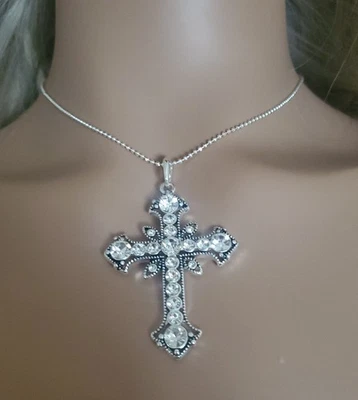 Collar "Grace" de cristal plateado Premier Designs Foto 1 de 4