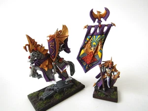 A5 WARHAMMER OLD WORLD HIGH ELF REALMS - HIGH ELF LORDS WELL PAINTED - Picture 1 of 5
