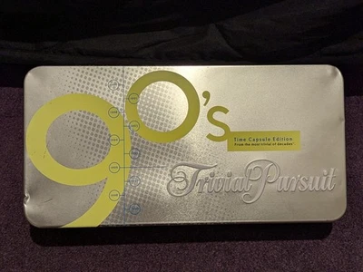 Trivial Pursuit 90's Time capsule edition version. original Tin box. - Image 1 of 4