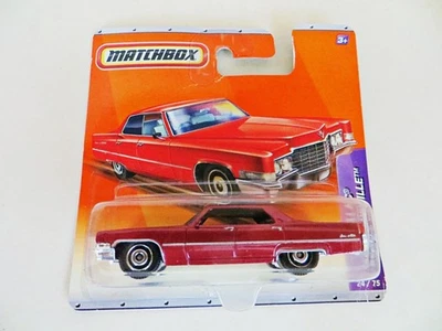 MATCHBOX 24/75 'CADILLAC SEDAN DEVILLE' METALLIC RED. MIB/BOXED/CARDED — 第 1/4 张图片