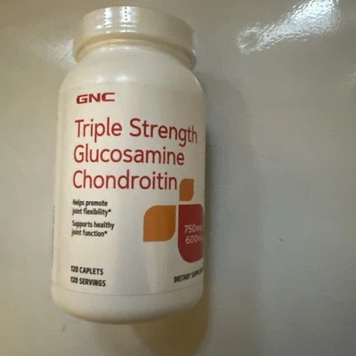 GNC Triple Strength Glucosamina Condroitina 750mg/600mg 120 Cápsulas - Imagem 1 de 2