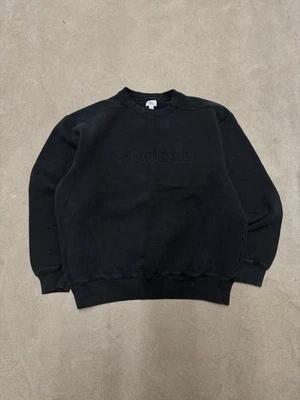 Lacoste Sweatshirt Men's Medium Black Crew Neck Cotton Blend Croc Logo Pullover - Image 1 of 4