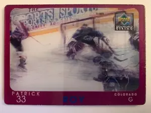 Patrick Roy - Colorado Avalanche - 1997-98 Oberdeck Diamant Vision 3D Karte #2 - Bild 1 von 3