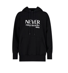 Versace Never Too Much Black Hoodie Women’s Size 42 - Picture 1 of 10