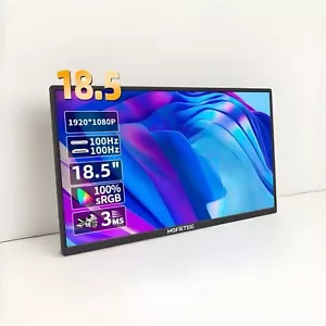 18.5 inch Portable Monitor Gaming laptop FHD IPS Screen with HDR 1080P 100% sRGB - Picture 1 of 16