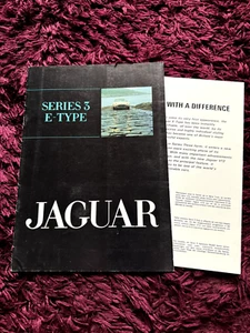 Jaguar E-Type Serie 3 Prospekt 1971, Fixed Head & Roadster inkl. Specs Leaflet - Bild 1 von 4