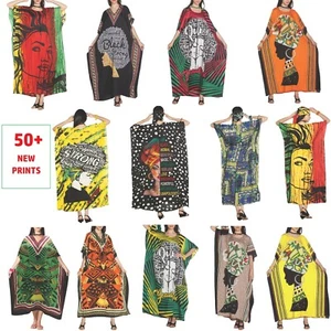 Kaftan Dress Caftan Beach Cover Boho Gown Hippie Beach Women African Plus Size - Picture 1 of 43