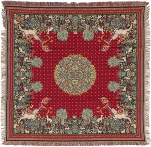 NEW 60" UNICORN BELGIAN TAPESTRY TABLE CHAIR THROW BED SPREAD 718 - Picture 1 of 9