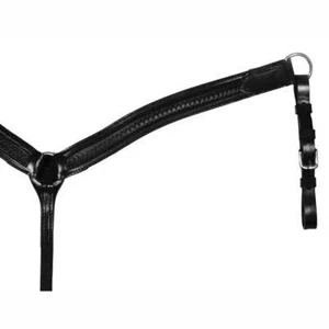 Circle Y Breast Collar Black Shell Tooled Western Horse Tack Leather 4233-2018 - Picture 1 of 1