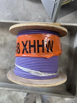 Alambre de cobre púrpura 500' - #8 XHW Foto 1 de 2