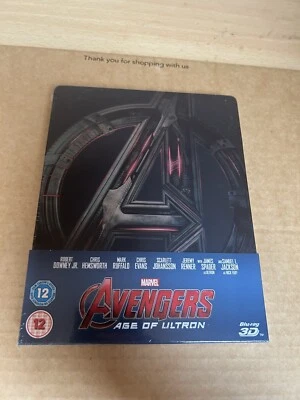 Avengers: Age of Ultron 2D & 3D Limited Edition Steelbook - New & Sealed. Marvel - Image 1 of 4