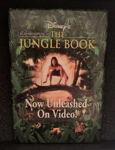 Vintage The Jungle Book Rectangular Disney Movie Button Pin - Picture 1 of 5