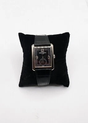 Patek Philippe Gondolo 5014 18k White Gold Black dial mm Manual watch - Image 1 of 4