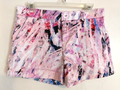 Calvin Klein Womens Shorts 4 Pink White Black Chino Khaki Pockets Casual Outdoor - Image 1 of 4