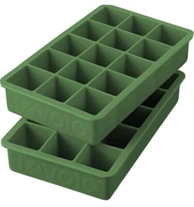 Tovolo® Perfect Ice Cube Trays in Pesto (Set of 2) - Picture 1 of 7